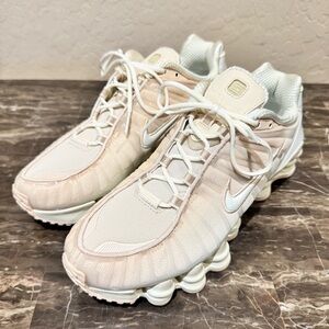 NEW Nike Shox TL Pearl White Sneakers
